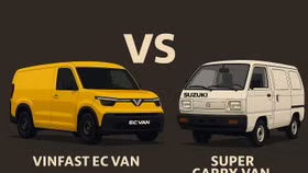 VinFast EC VAN đối đầu "vua xe tải nhẹ" Suzuki Super Carry Van - mèo nào cắn mỉu nào?