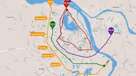 Tuyến Vành đai 1 Hà Nội có lộ trình: Nguyễn Khoái - Trần Khát Chân - Kim Liên - Hoàng Cầu - Voi Phục - Vành đai 2 (đoạn Cầu Giấy - Bưởi)