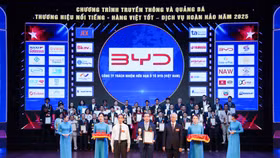 BYD Việt Nam nhận hai giải thưởng tại lễ vinh danh “Hàng Việt Tốt – Dịch vụ Hoàn hảo”