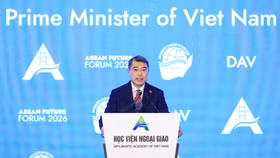 Thủ tướng Chính phủ Lê Minh Hưng phát biểu tại phiên khai mạc Diễn đàn Tương lai ASEAN 2026