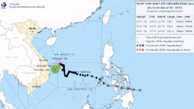 Bão số 15 suy yếu thành áp thấp nhiệt đới