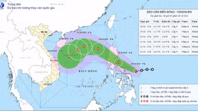 Đường đi của bão Fengshen ngày 18/10