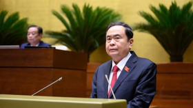 Chủ tịch Quốc hội Trần Thanh Mẫn phát biểu khai mạc Kỳ họp thứ 9