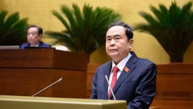 Chủ tịch Quốc hội Trần Thanh Mẫn phát biểu khai mạc Kỳ họp thứ 9