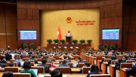 Các đại biểu biểu quyết thông qua Luật sáng 27/6