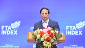 Thủ tướng Phạm Minh Chính dự lễ công bố Bộ chỉ số đánh giá kết quả thực hiện các hiệp định thương mại tự do (FTA Index) của các địa phương năm 2024 