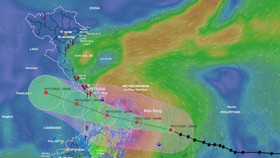 Hướng di chuyển của bão Kalmaegi
