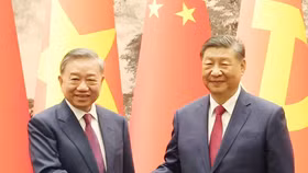 Tổng Bí thư Tô Lâm và Tổng Bí thư, Chủ tịch nước Trung Quốc Tập Cận Bình