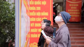 Cử tri cả nước hân hoan đi bầu cử