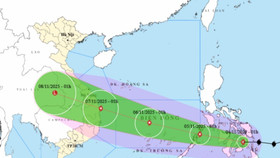 Bão Kalmaegi khả năng đi vào Biển Đông vào sáng 5/11