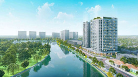 Phối cảnh tổng thể dự án nhà ở xã hội Rice City Long Châu (Hà Nội)