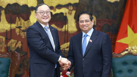 Thủ tướng Phạm Minh Chính tiếp ông Châu Gia Nghĩa, Chủ tịch châu Á - Thái Bình Dương của Tập đoàn Xây dựng Điện lực Trung Quốc