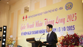 Phó Chủ tịch HĐND thành phố Hà Nội Phạm Quí Tiên phát biểu tại sự kiện