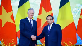 Thủ tướng Chính phủ Phạm Minh Chính hội kiến Nhà Vua Bỉ Philippe