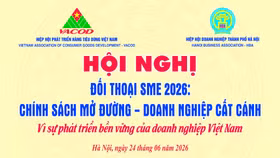 Ngày mai (24/6), VACOD-HBA sẽ tổ chức hội nghị “Đối thoại SME 2026: Chính sách mở đường - Doanh nghiệp cất cánh"