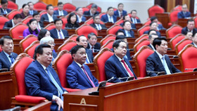 Các đại biểu dự họp Hội nghị Trung ương