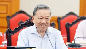 Tổng Bí thư Tô Lâm phát biểu tại buổi làm việc