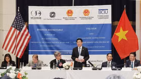 Chủ tịch nước Lương Cường phát biểu tại Tọa đàm với doanh nghiệp lớn của Mỹ