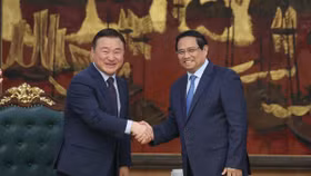 Thủ tướng Chính phủ Phạm Minh Chính tiếp ông Roh Tae Moon, Tổng Giám đốc điều hành Samsung điện tử 