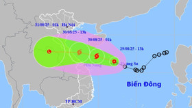 Dự báo hướng di chuyển của áp thấp nhiệt đới sau mạnh lên thành bão