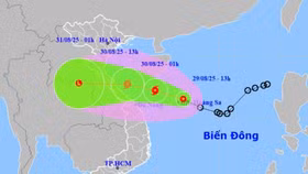 Dự báo hướng di chuyển của áp thấp nhiệt đới sau mạnh lên thành bão