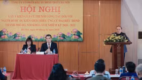 Công ty CP Đầu tư Phát triển Hà Nội tổ chức Hội nghị lấy ý kiến cử tri nơi công tác giới thiệu người ứng cử đại biểu HĐND thành phố Hà Nội