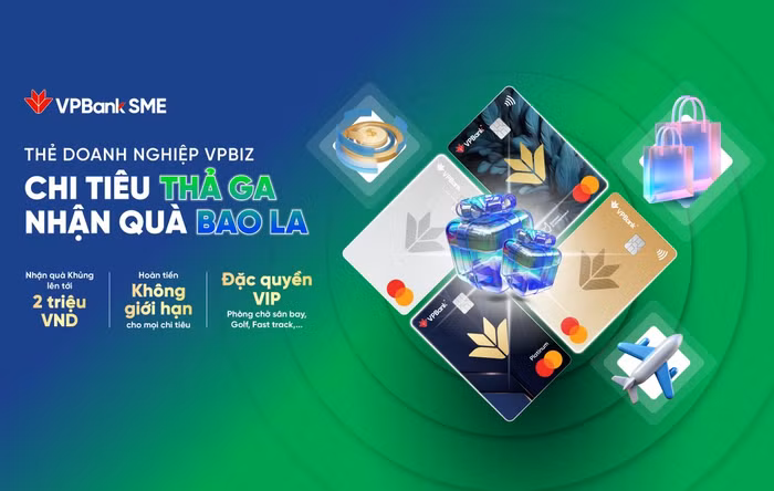 Ưu đãi lên tới 2 triệu đồng cho khách hàng mở mới thẻ doanh nghiệp VPBiz