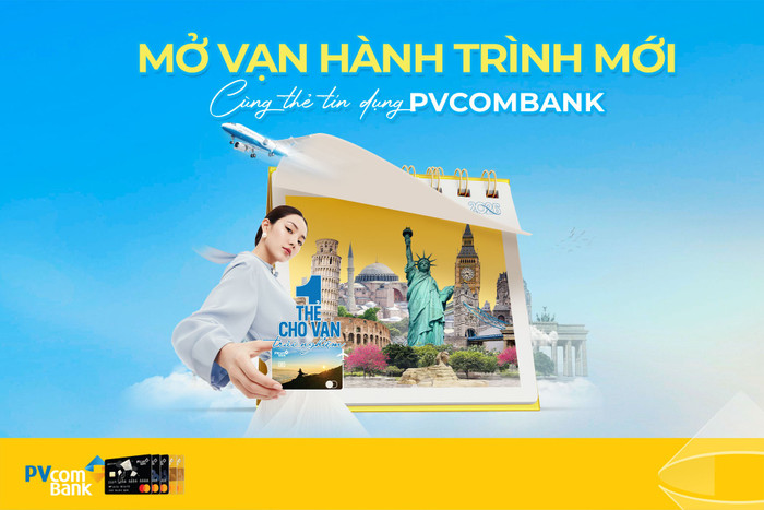 Thanh toán vé máy bay Vietnam Airlines bằng thẻ tín dụng PVcomBank, tối ưu chi phí di chuyển cho Hội viên Bông Sen Vàng