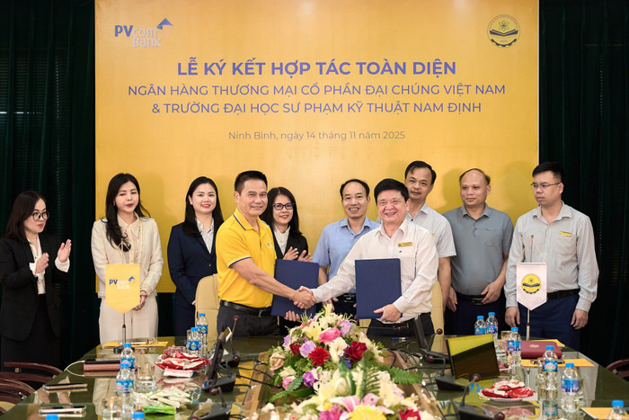 PVcomBank ký kết hợp tác cùng Trường Đại học Sư phạm Kỹ thuật Nam Định