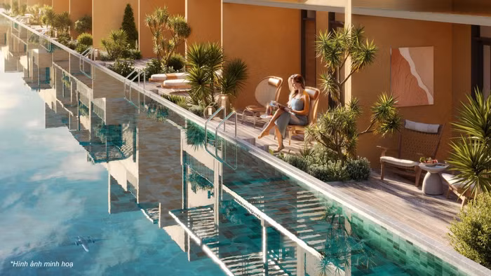 100% nhà phố biển sở hữu tiện ích hồ bơi tạo nên thế cạnh tranh vượt trội của Sông Town – CaraWorld Cam Ranh