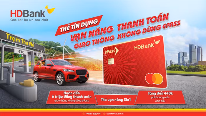 Với thẻ vạn năng HDBank ePass 3 trong 1, những lo ngại về chi phí ‘nuôi xe’ được giảm bớt đáng kể