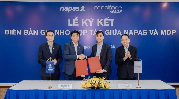 Lãnh đạo NAPAS x MDP ký kết biên bản ghi nhớ