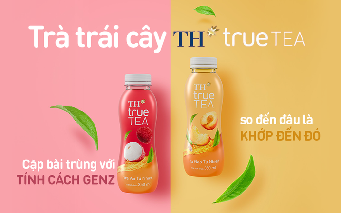 Bộ đôi trà trái cây TH true Tea đang được giới trẻ yêu thích