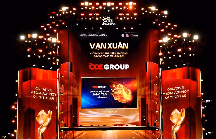 ODE Group được vinh danh ở hạng mục “Công ty truyền thông sáng tạo của năm”