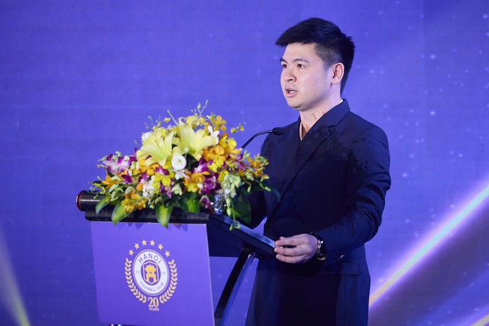 Ông Đỗ Vinh Quang, Chủ tịch Hội đồng quản trị Vietravel Airlines, Chủ tịch Câu lạc bộ Bóng đá Hà Nội phát biểu tại sự kiện hinh-2-1.jpg