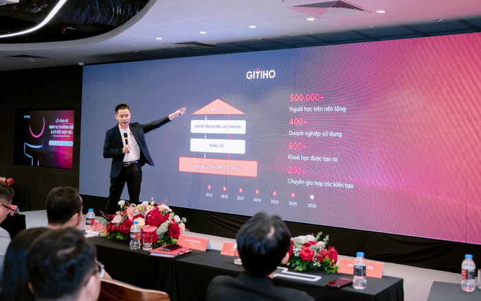 Ông Nguyễn Xuân Bách, Nhà sáng lập và CEO của Gitiho tự hào về hành trình đã qua, cam kết tục đầu tư vào công nghệ và R&D nhằm nâng cao trải nghiệm học tập cho hàng triệu người Việt gitiho-2.jpg