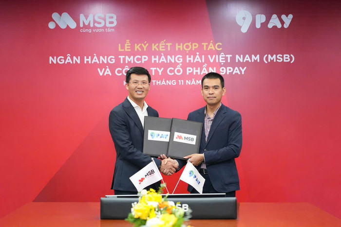 Đại diện MSB và 9Pay tại lễ ký kết hợp tác