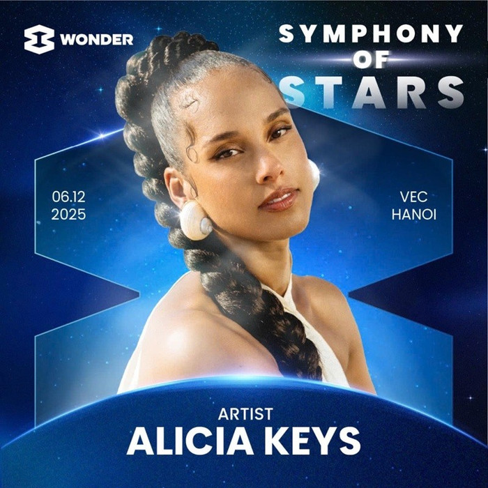 Alicia Keys, chủ nhân 17 giải Grammy sẽ biểu diễn tại 8wonder Winter 2025