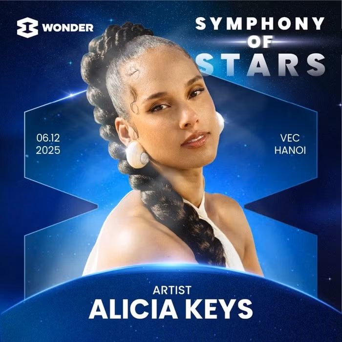 Alicia Keys, chủ nhân 17 giải Grammy sẽ biểu diễn tại 8wonder Winter 2025
