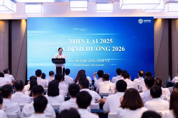 Tại sự kiện nội bộ khởi động cho năm mới, Ban lãnh đạo Phát Đạt nhấn mạnh 2026 là năm bứt phá mạnh mẽ cho chu kỳ tăng trưởng mới