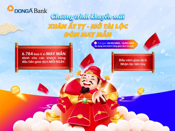 DongA Bank tung chương trình khuyến mại đầu năm mới cho các khách hàng