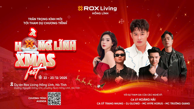 Điểm hẹn Giáng Sinh rộn ràng tại ROX Living Hồng Lĩnh