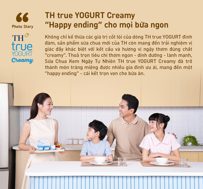 TH true YOGURT Creamy: Món tráng miệng không thể thiếu cho bữa ngon trọn vẹn