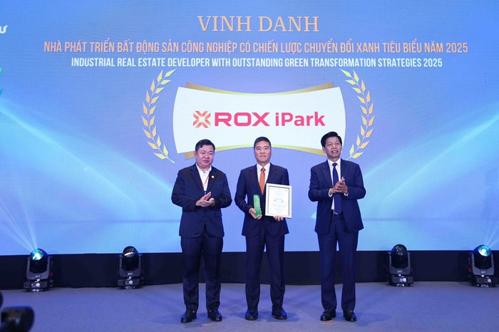 ROX iPark được vinh danh "Nhà phát triển BĐS Công nghiệp có chiến lược chuyển đổi xanh tiêu biểu" năm 2025