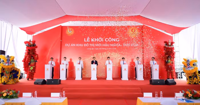 Dự án Khu đô thị mới Hậu Nghĩa – Đức Hòa (Vinhomes Green City) tại Hậu Nghĩa, Đức Hòa, Long An chính thức khởi công sáng ngày 26/3