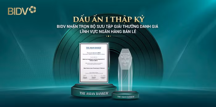 Khẳng định vị thế dẫn đầu, BIDV nhận trọn bộ giải thưởng danh giá từ The Asian Banker