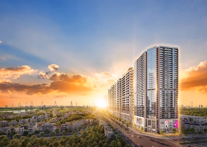 Noble Crystal Tay Ho WorldHotels Residences quy mô 5 tòa tháp cao 40 tầng, sở hữu tầm view panorama sông Hồng - Hồ Tây, cùng 4 mặt tiền khoáng đạt, liền kề công viên 65ha lớn bậc nhất Hà Nội. Dự án có gần 90% sản phẩm là căn hộ Sky Villa thông tầng, được ví như những dinh thự triệu USD xa xỉ trên không của Dubai