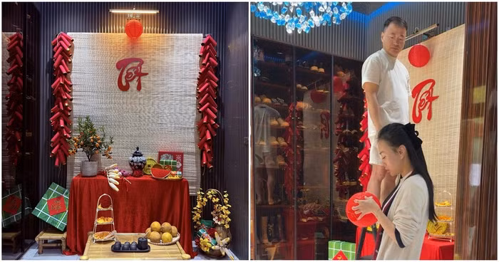Vợ chồng Shark Bình cùng trang trí căn biệt thự đón Tết