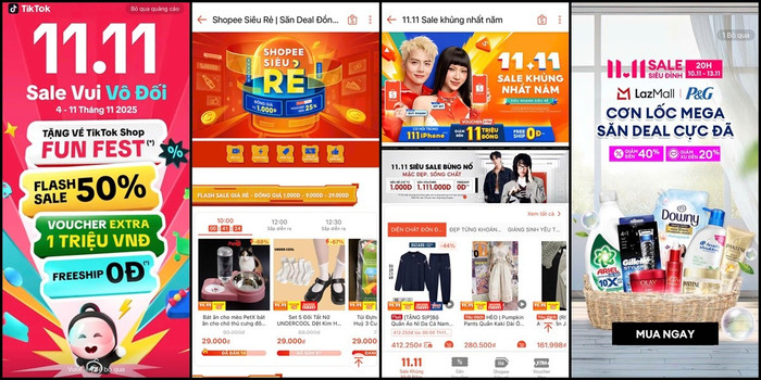 "Đại chiến" săn sale của các sàn thương mại điện tử Việt Nam dịp 11/11