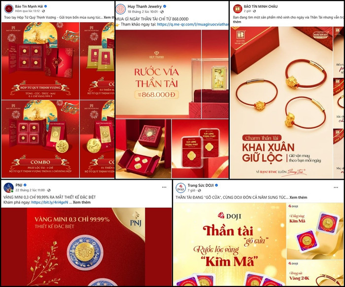 Vàng mini, vàng 24K lên ngôi trong cuộc đua mùa vía Thần Tài 2026